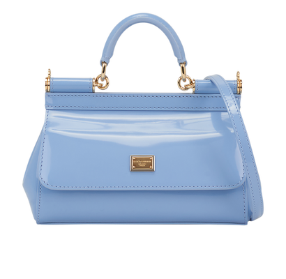 Small Sicily, &pound;750, Handbags, Blue, Leather, Front view